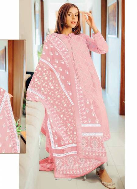 Pink Colour R 495 NX Ramsha New Latest Ethnic Wear Georgette Salwar Suit Collection R 495 B